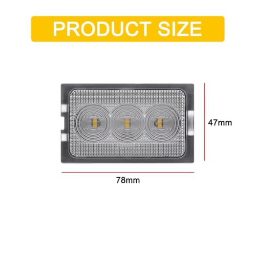 Luz de matrícula de coche con iluminación nítida compatible con Freelander 2 LR2 L359 5