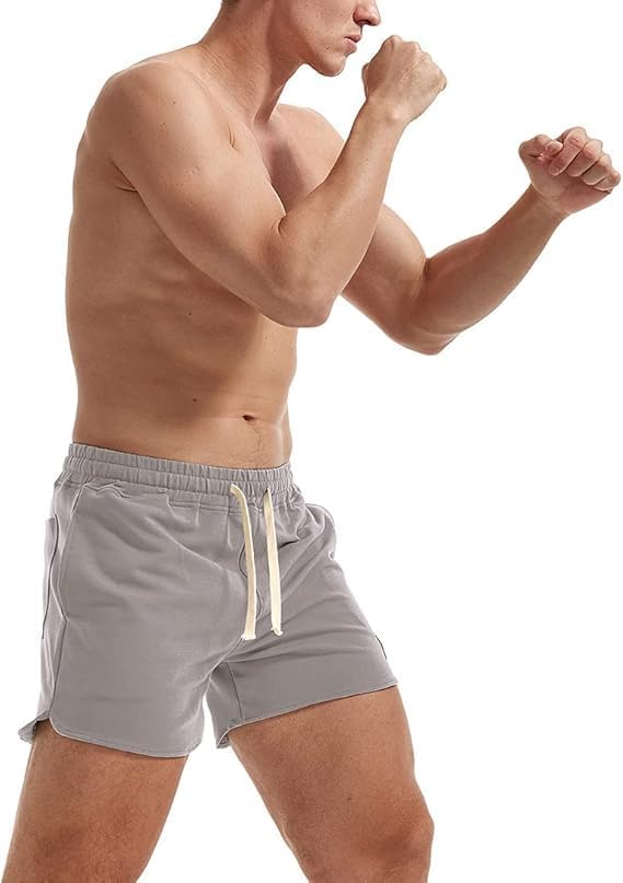 AIMPACT Men's Athletic Shorts Bodybuilding Workout Cotton Gym Shorts with Pockets - Image 4