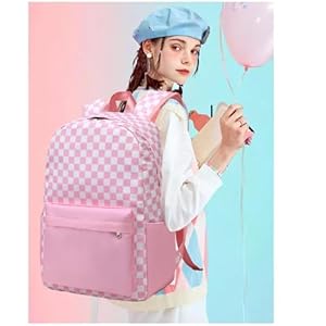 Octskykidsbackpackforgirlsteenselementarymiddleschoolbookbagschildsbacktoschoolbagwithlunchboxpinkwhiteonesize Urban Country Home Decor Octsky kids backpack for girls teens elementary middle school bookbags childs back to school bag with lunch box pinkwhite one size urban country home decor