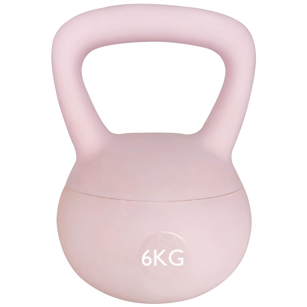 ZhaoCoSoft Kettlebell 4kg, 6kg, 8kg, 10kg, Kettle Bells with Iron Sand, Kettlebell Sets for Women & Men, Safe Strength Training Kettlebells, Kettlebell Weights for Fitness, Home Workouts