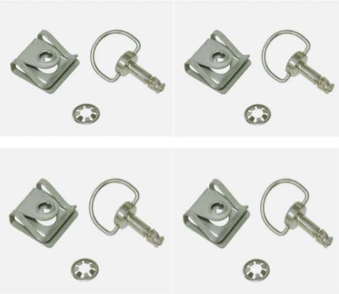 4-Pack 1/4 Turn PIN, Retainer, Stud, Clip Compatible with Artic Cat, Yamaha, Polaris Snowmobiles Pro RMK 600 RMK 800 7710630 7662246