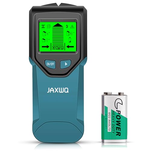 Stud Finder Wall Scanner - 5 in 1 Stud Finder Tool w/Smart Chip and HD LCD Display Stud Detector Beam Finders for the Center and Edge of Wood AC Wire Metal Studs Joist Pipe (Dark Aqua)