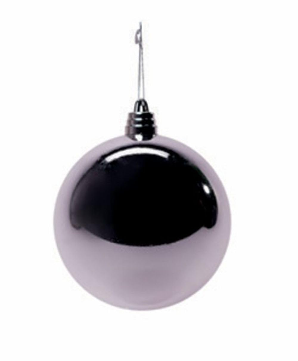 Felisia Silver Christmas Ball In Glossy Plastic Diameter 25 Cm – Available In 3 Colours (Silver)