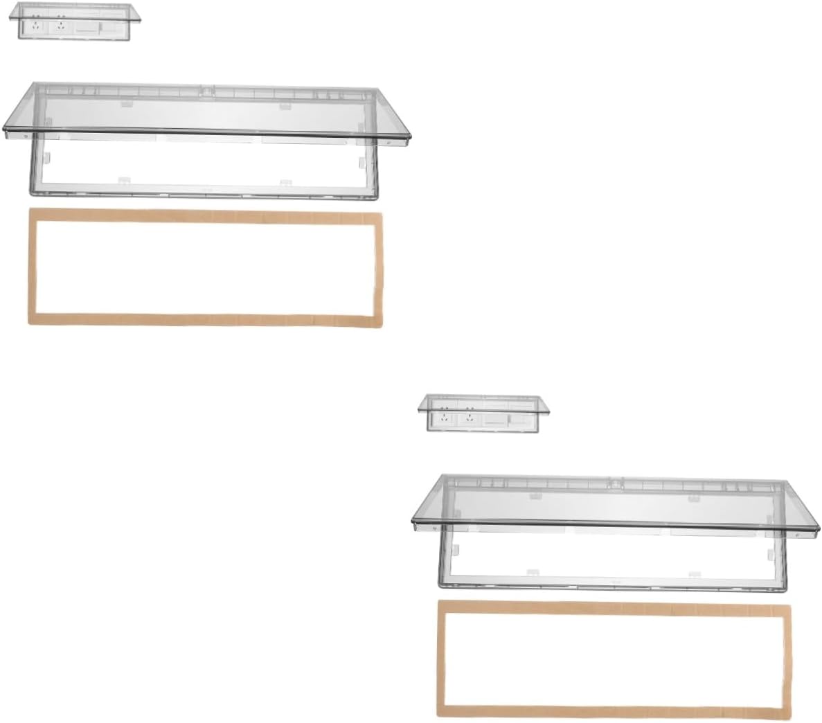 耐候性コンセントカバー、ソケット用プラグカバー、2個のソケットボックス耐候性使用中コンセント耐候性コンセントカバーソケットプロテクタ