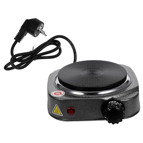 Cabilock Placa Calefactora Eléctrica Temperatura para Cocinar Oficinas y Campings Compatible con Utensilios de Cocina
