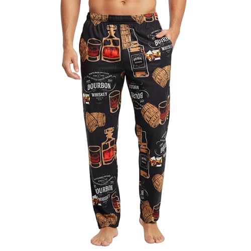 Funky Junque Funny Men's Pajama Pants - Novelty Lounge Sleepwear - Dad's Day Gift - Comfortable Drawstring Waist PJ Bottoms