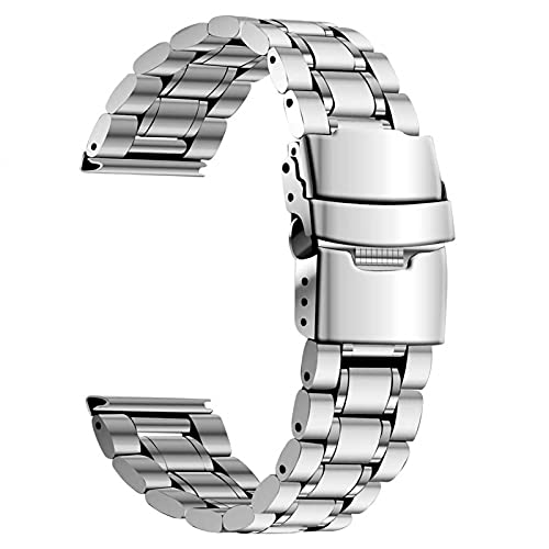 Bracelet de montre à dégagement rapide métal acier universel 20mm 22mm