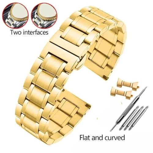 Bracelet de montre acier inoxydable pour un style urbain quotidien en 20mm 22mm