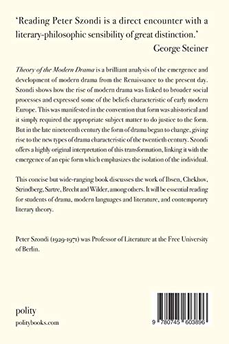 Theory of Modern Drama