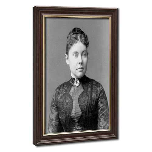 Impression toile Lizzie Borden haut de gamme avec cadre de suspension en bois