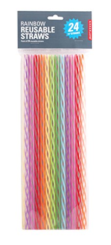 Kikkerland Rainbow Reusable Straws miniatura 2