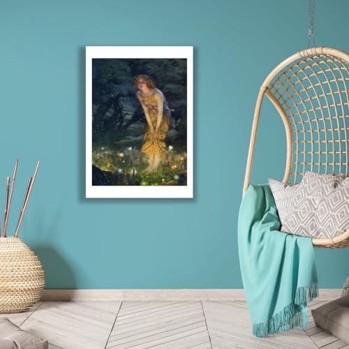 Impression d'art mate Edward Hughes Midsummer Eve affiche decorative salon format moyen - 6