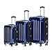 Produktbild BEIBYE Zwillingsrollen 2048 Hartschale Trolley Koffer Reisekoffer Taschen Gepäck in M-L-XL-Set (Blau, Set)