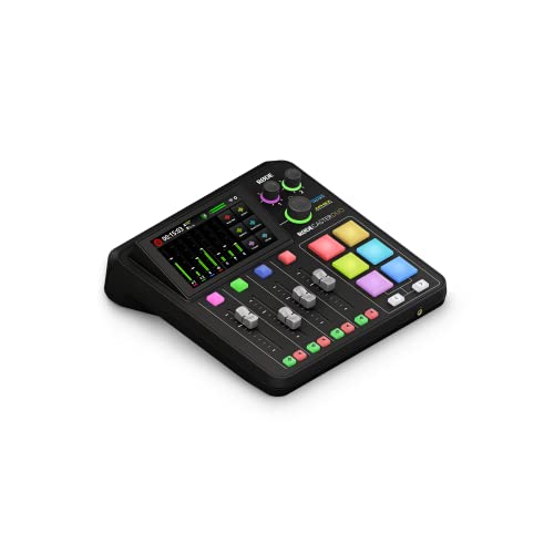 RØDE RØDECaster Duo Compact All-in-One Audio Production Solution for Podcasting, Streaming, Music Production and Content Creation (Black)
