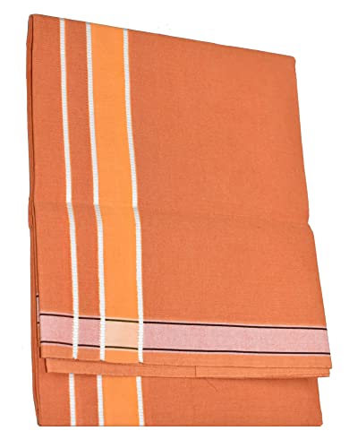Image of TUNI MANI Men's Cotton Dhoti /Kerala Style Dhoti, 2.0meter (Pack of 2)