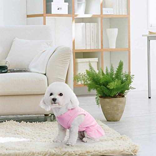 BINGPET 2 Pack Blank Dog Shirt Skirt - Soft Breathable Cute Pet Clothes, Sleeveless Dress for Girls, Dog T-Shirts… - Image 8