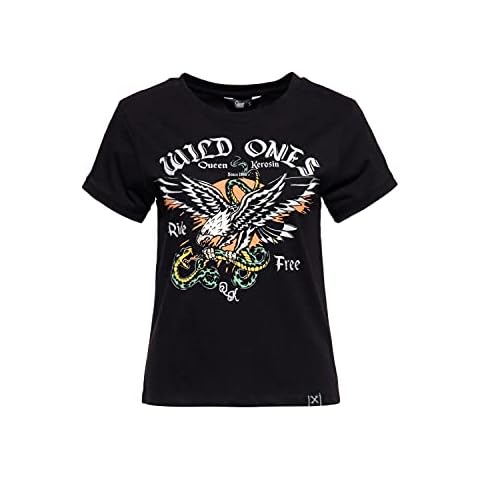 Camiseta Queen Kerosin mujer Wild Ones Ride Free Cover