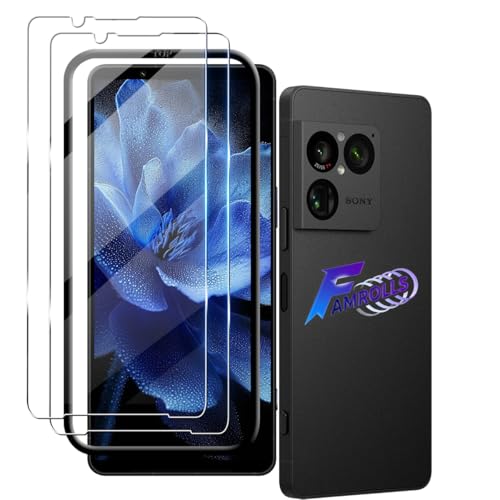 【2枚セット ガイド枠】 対応 Sony Xperia 1 VIII ガラスフィルム 保護フィルム (2枚)【日本製素材旭硝子製】 用 エクスペリア 1 VIII フィルム 強化ガラス 液晶 保護フィルム 硬度9H 飛散防止 指紋防止 全面保護 極薄 高透過率 貼り付けやすい 2.5D ラウンドエッジ加工など 対応 Xperia 1 VIII SO-51F / XQ-FS44 / SOG15 ガラス保護フィルムの商品画像（Amazon）