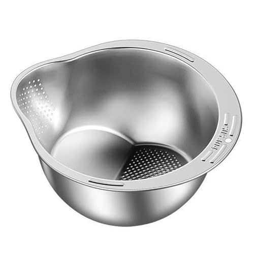 Colador para lavar arroz acero inoxidable 19cm miniatura 7