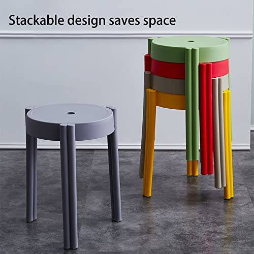 Tabouret de bar rond emboîtable pour petits espaces gain de place - 5