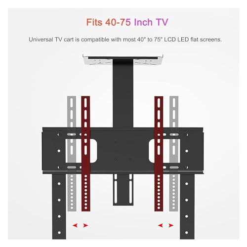 Soporte móvil para TV de 40-75 pulgadas con ruedas miniatura 7