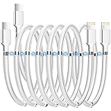 AICase Magnetic USB C to Lightning iPhone Cable Type C Super Organized Charging Magnetic Absorption Nano Data Cable Compatible iPhone 14/13/12/11/Mini/Pro/Max/X/XR/8/SE,iPad Air/Pro_6.5 FT(2Pack)