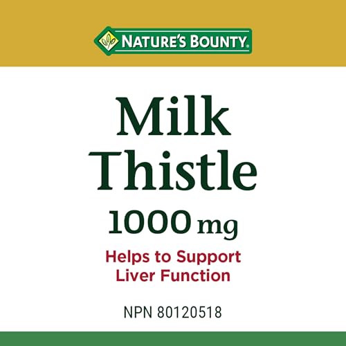 Nature's Bounty Milk Thistle Pills and Herbal Health Supplement, Helps Supports Liver Function, 1000mg, 200 Softgels, Multi-colored - Image 3