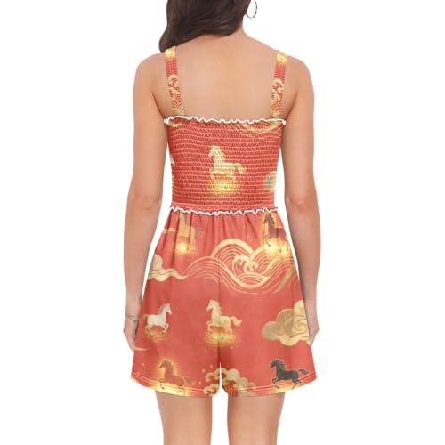 Mamelucos para mujer ligeros tipo pantalones cortos y conjuntos casuales 2