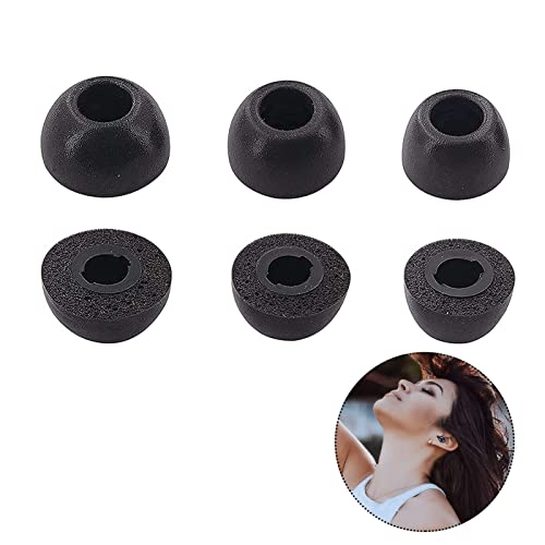 Memory Foam Earbud Tips Set, 3 Sizes Ear Tips Compatible with Galaxy Buds Pro, Sony True Wireless Earbuds - Secure & Comfortable Fit - Replacement Ear Caps for Bluetooth Headphones (Black) Memory Foam Earbud Tips Set, 3 Sizes Ear Tips Compatible with Galaxy Buds Pro, Sony True Wireless Earbuds - Secure & Comfortable Fit - Replacement Ear Caps for Bluetooth Headphones (Black)