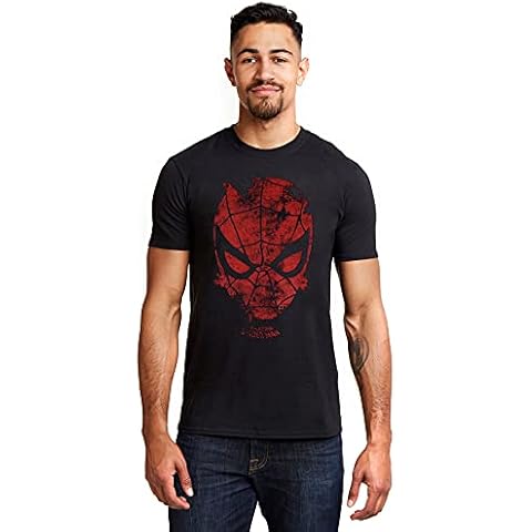 Marvel Men's Spiderman Webhead T-Shirt, Black Cover
