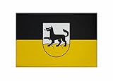 umsäumter Rand U24 Aufnäher Wolfegg Fahne Flagge Aufbügler Patch 9 x 6 cm