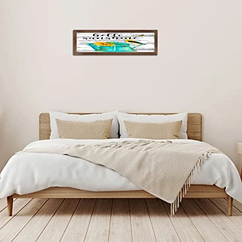Plaque bois tournesol déco rustique murale pour bureau