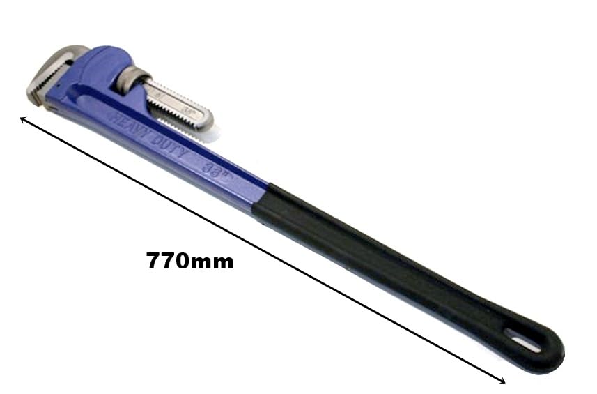 Generico CHIAVE GIRATUBI GIRA TUBI MODELLO AMERICANO DA 36" - 770 mm IN ACCIAIO FORGIATO