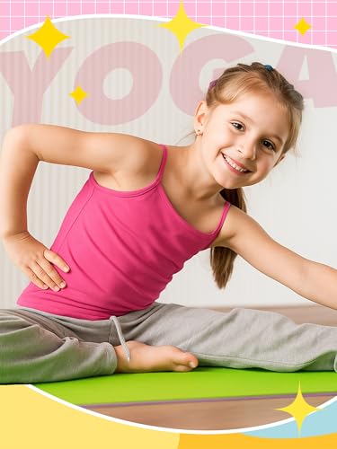 Image of Geyoga 6 /8 Pcs Girls Tank Top Sleeveless Racer Back Top Camisole Cami Undershirts