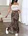 Sielebay Long Skirts for Women Leopard Print High Waisted Spring Summer Beach Mesh Fishtail Mermaid Bodycon Maxi Skirt Trendy 2025 Fashion
