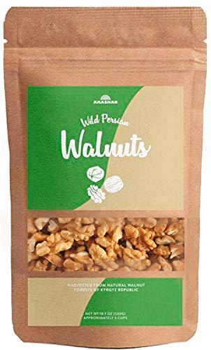 Arashan Royal Walnuts, 16 OZ, Raw Unsulted Walnuts from Central Asia, Unshell Halves and Pieces, Kosher, Natural, Healthy Snack