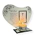 Price comparison product image HIS SMILE GLASS MEMORIAL CANDLE HOLDER AND PHOTO FRAME | thinking of you gifts | Dad memorial gift | memory gifts for Pops, Father, Dad, Granddad, Grandfather