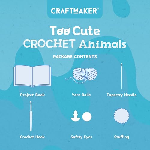 Image of Craft Maker Too Cute Crochet Animals Kit