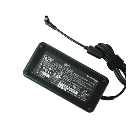 Cargador potente de 150W 19.5V y conector robusto de 6.5 x 4.4mm para uso continuo