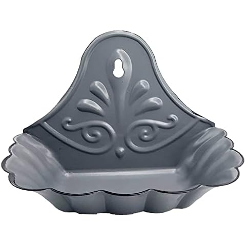 First of a Kind Enamel Metal Soap Dish, Vintage Bar Soap Tray for Bath or Kitchen - Metal Soap Holder for Bathroom, Farmhouse Decor - Soap Dish for Bar Soap - Distressed Soap Holder (Grey) Cover