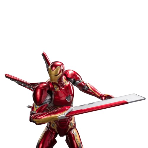 Image of ZD Toys Action Figure Collectible - 7 Inch Ironman MK 50 - Luxury Version, Superheros Premium PVC Build Collectible, Interchangeable Accessories, Perfect for Gifting, Ages 15+ Years