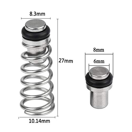 8 Pcs Poppet Valve Universal Poppet Valve Keg Poppet Valve Ball Lock Poppet Valve Pin Lock Poppet For Homebrewing (8 Pcs) #TOP3