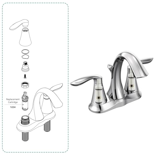 image for FEMAR 1224 1224B Faucet Cartridge Replacement Compatible with Moen Two