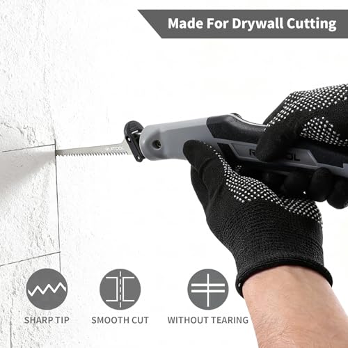 Image of RUITOOL Multi Blades Hand Saw With Quick-Change Mechanism, Equipped With Different Tpi Saw Blades For Cutting Drywall Dry /Wet Wood Or Tree Pruning, Versatile Woodworking & Gardening Tool