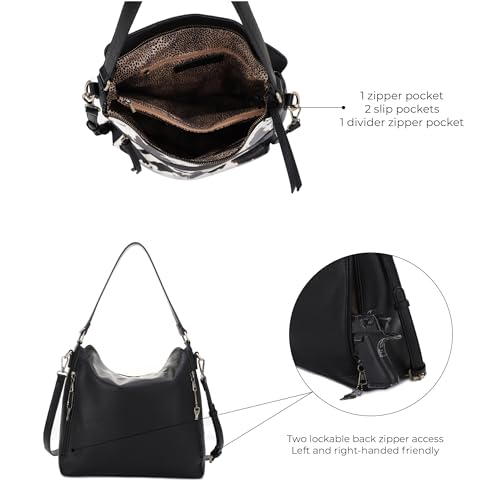Image of JESSIE & JAMES | Dakota Top Handle Concealed Carry Hobo Purse with Adustable Shoulder Strap