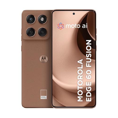 Smartphone Motorola Edge 60 Fusion 5G - 256GB 16GB (8GB RAM+8GB Ram Boost) 50MP Sony AI Camera IP68 NFC - Mocha Mousse