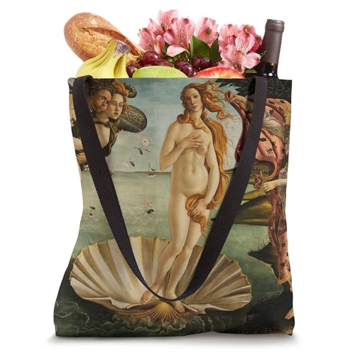Bolso tipo tote con pintura 'El nacimiento de Venus' de Sandro Botticelli miniatura 4