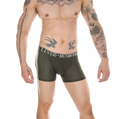 Men's Butt Padded Boxer Briefs, Breathable Mesh Underwear, Butt Enhancer Underpants with Hip Pad4