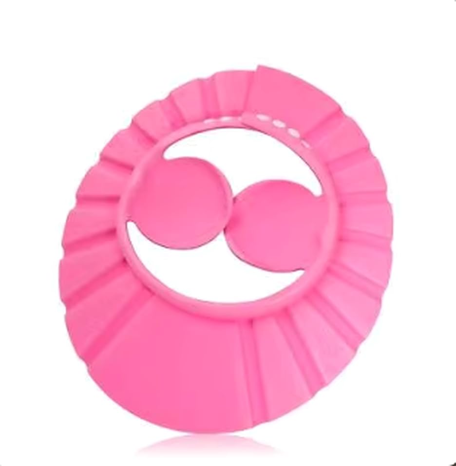 Baby Shower Cap Tear-Free Bath Visor for Kids, Soft Adjustable Silicone Hat for Bath & Shampoo | Eye & Ear Protection, Waterproof Bathing Shield for Toddlers & Infants (Pink)-image-48