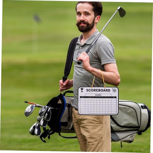 Tablero de puntaje de golf con superficie doble para borrado en seco miniatura 6